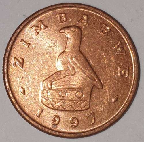 1997 - 1 CENT COIN - ZIMBABWE - (Bronze Plated Steel)